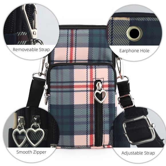 Universal Small Crossbody Bag, Nylon Mini Phone Wallet Shoulder Bag >:( - Picture 3 of 7